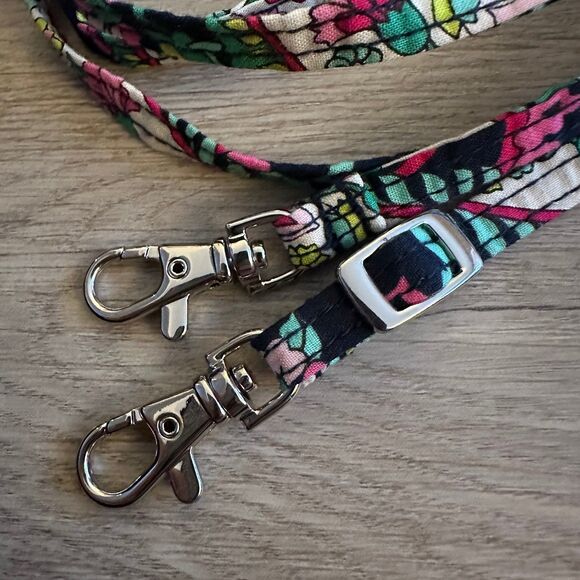 Vera Bradley Petal Paisley Pattern Thin Adjustable Crossbody Strap - Picture 2 of 4